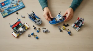 انباکس لگو قایق پلیس 60456